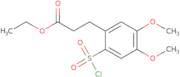 Ethyl 3-[2-(chlorosulfonyl)-4,5-dimethoxyphenyl]propanoate