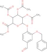 2-Benzyloxy-4-benzaldehyde β-D-glucopyranosiduronic acid methyl ester 2,3,4-triacetate