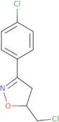 5-(Chloromethyl)-3-(4-chlorophenyl)-4,5-dihydro-1,2-oxazole