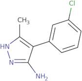 4-(3-Chlorophenyl)-3-methyl-1H-pyrazol-5-amine hydrobromide