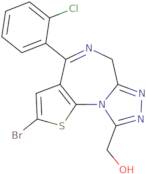 2-Bromo-4-(2-chlorophenyl)-6H-thieno[3,2-F][1,2,4]triazolo[4,3-a][1,4]diazepine-9-methanol