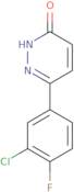 6-(3-Chloro-4-fluorophenyl)-2,3-dihydropyridazin-3-one