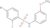 4-bromo-2-fluoro-N-(3-methoxyphenyl)benzene-1-sulfonamide