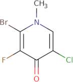 2-Bromo-5-chloro-3-fluoro-1-methyl-1,4-dihydropyridin-4-one