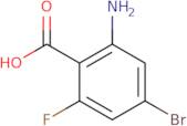 2-Amino-4-bromo-6-fluorobenzoic acid