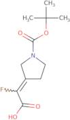 2-[(3Z)-1-[(tert-Butoxy)carbonyl]pyrrolidin-3-ylidene]-2-fluoroacetic acid