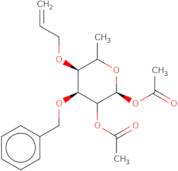 1,2-Di-O-acetyl-4-O-allyl-3-O-benzyl-a-L-rhamnpyranose