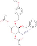 1,6-Di-O-acetyl-2-azido-2-deoxy-3-O-benzyl-4-O-(4-methoxybenzyl)-a-D-glucopyranose