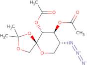 3,4-Di-O-acetyl-5-azido-5-deoxy-1,2-O-isopropylidene-b-D-fructose