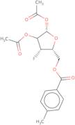 1,2-Di-O-acetyl-3-deoxy-3-fluoro-5-toluoyl-D-ribofuranose