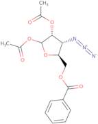 1,2-Di-O-acetyl-3-azido-3-deoxy-5-O-benzoyl-D-ribofuranose