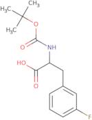 2-[(tert-Butoxycarbonyl)amino]-3-(3-fluorophenyl)propanoic acid