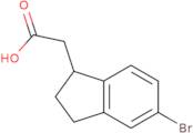 2-(5-Bromo-2,3-dihydro-1H-inden-1-yl)acetic acid