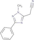 2-(1-Methyl-3-phenyl-1H-1,2,4-triazol-5-yl)acetonitrile
