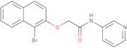 2-(1-Bromonaphthalen-2-yloxy)-N-(pyridin-3-yl)acetamide