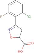 3-(2-Chloro-6-fluorophenyl)-4,5-dihydro-1,2-oxazole-5-carboxylic acid