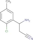 3-Amino-3-(2-chloro-5-methylphenyl)propanenitrile