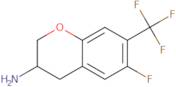 6-Fluoro-7-(trifluoromethyl)-3,4-dihydro-2H-1-benzopyran-3-amine