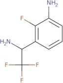 3-(1-Amino-2,2,2-trifluoroethyl)-2-fluoroaniline