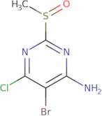 5-bromo-6-chloro-2-methanesulfinylpyrimidin-4-amine