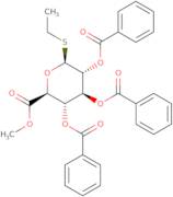 Ethyl 2,3,4-tri-O-benzoyl-b-D-thioglucopyranosiduronic acid methyl ester