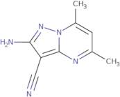 2-Amino-5,7-dimethylpyrazolo[1,5-a]pyrimidine-3-carbonitrile