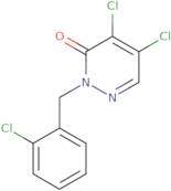 4,5-Dichloro-2-[(2-chlorophenyl)methyl]-2,3-dihydropyridazin-3-one