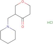 3-(Piperidin-1-ylmethyl)oxan-4-one hydrochloride