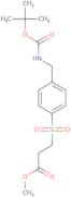 Methyl 3-(4-((tert-butoxycarbonylamino)methyl)phenylsulfonyl)propanoate