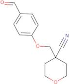 4-((4-Formylphenoxy)methyl)tetrahydro-2H-pyran-4-carbonitrile