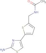 N-{[5-(2-Amino-1,3-thiazol-4-yl)thiophen-2-yl]methyl}acetamide