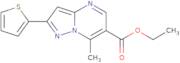 Ethyl 7-methyl-2-(thien-2-yl)pyrazolo[1,5-a]-pyrimidine-6-carboxylate