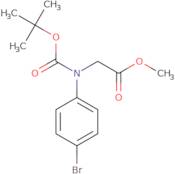 Methyl 2-((4-bromophenyl)(tert-butoxycarbonyl)amino)acetate