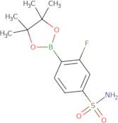 3-Fluoro-4-(4,4,5,5-tetramethyl-1,3,2-dioxaborolan-2-yl)benzene-1-sulfonamide