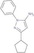 3-Cyclopentyl-1-phenyl-1H-pyrazol-5-amine