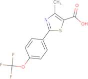 4-Methyl-2-[4-(trifluoromethoxy)phenyl]-1,3-thiazole-5-carboxylic acid