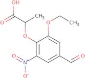 2-(2-Ethoxy-4-formyl-6-nitrophenoxy)propanoic acid