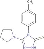 4-(4-Methylphenyl)-5-(pyrrolidin-1-yl)-4H-1,2,4-triazole-3-thiol