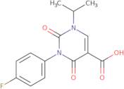 3-(4-Fluorophenyl)-1-isopropyl-2,4-dioxo-1,2,3,4-tetrahydropyrimidine-5-carboxylic acid