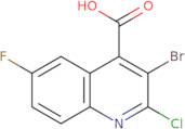 3-Bromo-2-chloro-6-fluoroquinoline-4-carboxylic acid