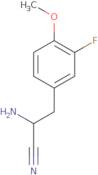 2-Amino-3-(3-fluoro-4-methoxyphenyl)propanenitrile