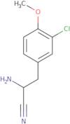 2-Amino-3-(3-chloro-4-methoxyphenyl)propanenitrile