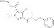 Ethyl 4-benzyloxycarbonylamino-3-hydroxy-1-methyl-1H-pyrrole-2-carboxylate