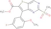 Methyl 7-(5-fluoro-2-methoxyphenyl)-2-(methylsulfonyl)thieno[3,2-d]pyrimidine-6-carboxylate