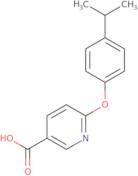 6-[4-(Propan-2-yl)phenoxy]pyridine-3-carboxylic acid