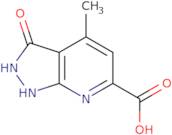 4-Methyl-3-oxo-1H,2H,3H-pyrazolo[3,4-b]pyridine-6-carboxylic acid