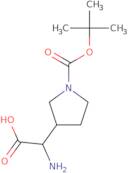 2-Amino-2-{1-[(tert-butoxy)carbonyl]pyrrolidin-3-yl}acetic acid