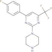 4-(4-Fluorophenyl)-2-(piperazin-1-yl)-6-(trifluoromethyl)pyrimidine