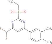 4-(Difluoromethyl)-6-(3,4-dimethylphenyl)-2-(ethylsulfonyl)pyrimidine