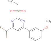 4-(Difluoromethyl)-2-(ethylsulfonyl)-6-(3-methoxyphenyl)pyrimidine